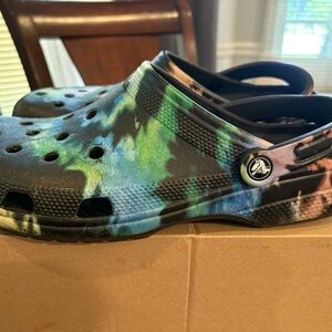 Crocs‎ Classic Tie-Dye Graphic Clogs size 13